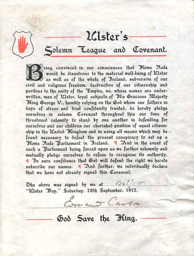 Ulster Covenant 1912